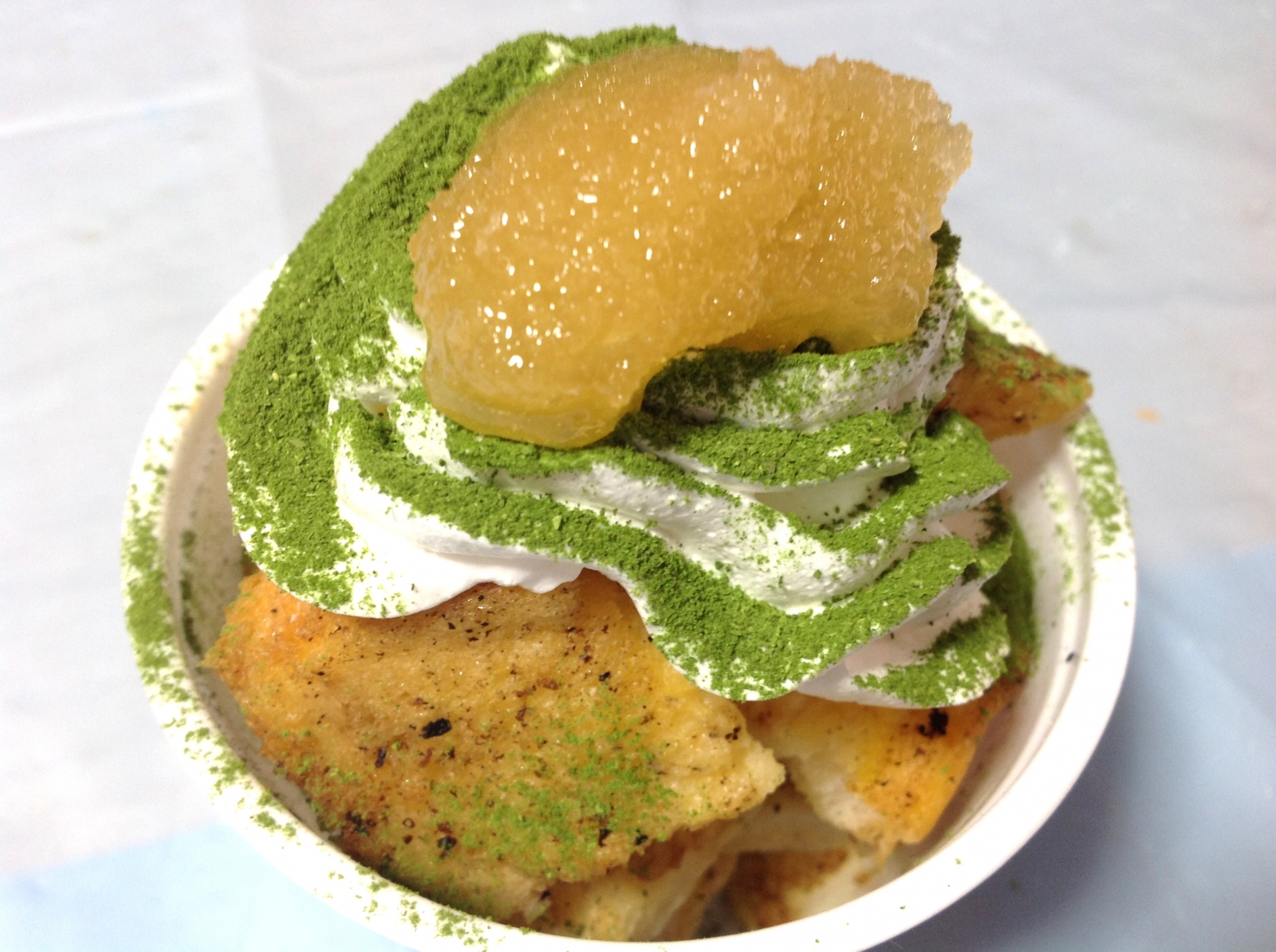 小松菜と百花蜜のフレンチトースト