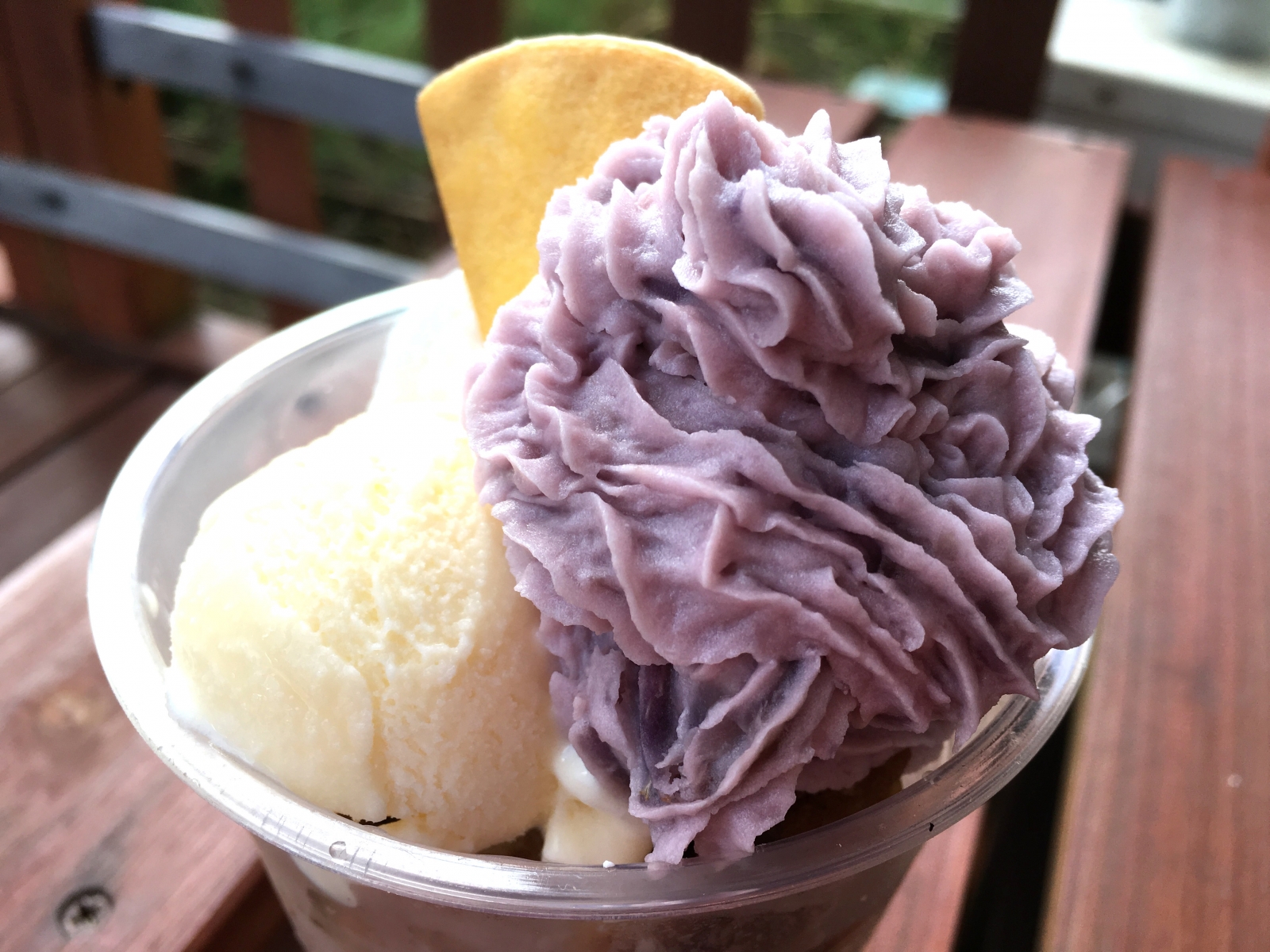 紫芋＆味噌アイス